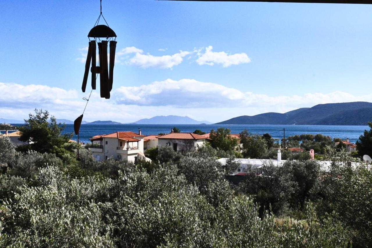 Pavlos' Cottage With Beach View Kórfos Buitenkant foto